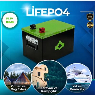 Limacell Enerji 48 Volt 105 Ah LiFePO4 Batarya Metal Kasa Bluetooth Özellikli