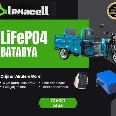 ARORA Anavara Elektrikli Moped Bataryası 72 Volt 24 Ah