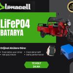 ARORA Mini Cargo LiFePO4 Batarya 72 Volt 24 Ah