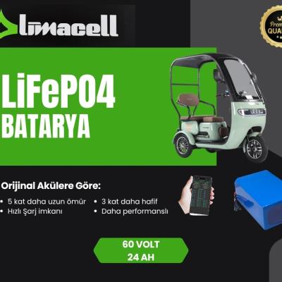 ARORA Rüzgar Pro LiFePO4 Smart Batarya 60 Volt 24Ah