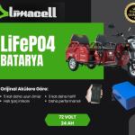 ARORA XLT48 Elektrikli Moped Bataryası 72 Volt 24 Ah