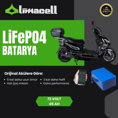 FALCON Enjoy Plus 72 Volt 45Ah LiFePO4 Smart Batarya