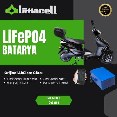 Kral KR203 60 Volt 24Ah LiFePO4 Smart Batarya