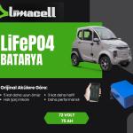 Kuba City Elektrikli Araba Bataryası 72 Volt 75 Ah