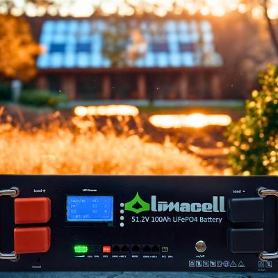 LIMACELL 51.2 Volt 100Ah Rack Tipi LiFePO4 Batarya