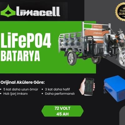 Motolux Cargo 4000 LiFePO4 Smart Batarya 72 Volt 45Ah