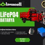Motolux Cargo 9800 Elektrikli Moped Bataryası 72 Volt 60 Ah LiFePO4