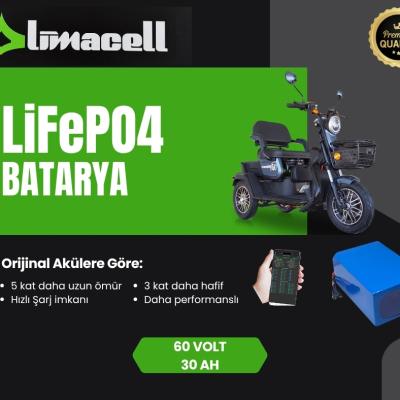 Motolux Fayton 5000X LiFePO4 Smart Batarya 60 Volt 30Ah