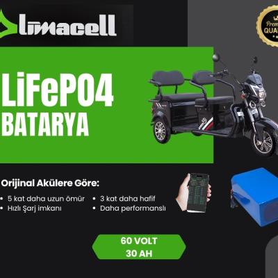 Motolux Fayton 7700X LiFePO4 Smart Batarya 60 Volt 30Ah