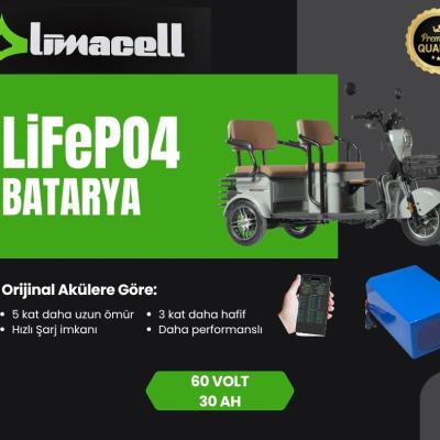 Motolux FX10 LiFePO4 Smart Batarya 60 Volt 30Ah