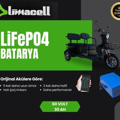 Motolux FX11 LiFePO4 Smart Batarya 60 Volt 30Ah