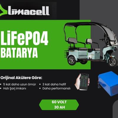 Motolux FX22 LiFePO4 Smart Batarya 60 Volt 30Ah
