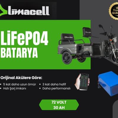 Motolux FX44 LiFePO4 Smart Batarya 72 Volt 30Ah