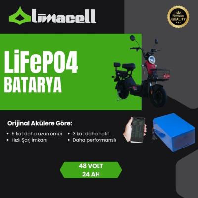 Motolux GOGO 48 Volt 24Ah LiFePO4 Batarya