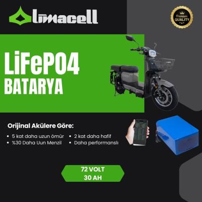 Motolux Pitton 72 Volt 30Ah LiFePO4 Smart Batarya