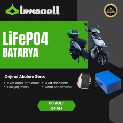 Motolux Toronto 60 Volt 24Ah LiFePO4 Smart Batarya