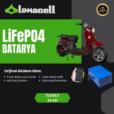 Volta VS2 72 Volt 24Ah LiFePO4 Smart Batarya