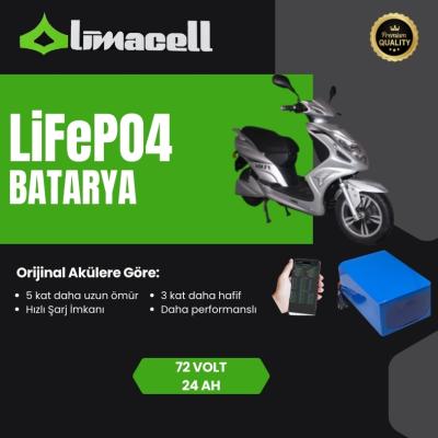 Volta VS6 72 Volt 24Ah LiFePO4 Smart Batarya