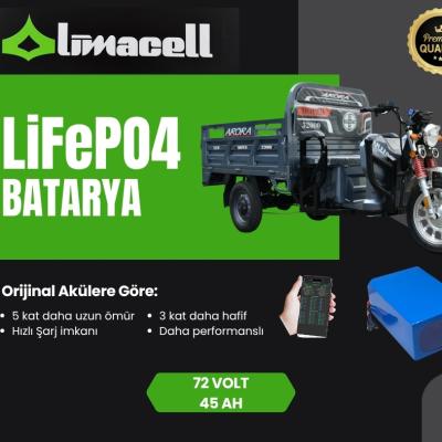 ARORA AR11000 LiFePO4 Smart Batarya 72 Volt 45Ah