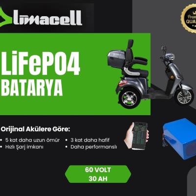 Volta WM4 LiFePO4 Smart Batarya 60 Volt 30Ah